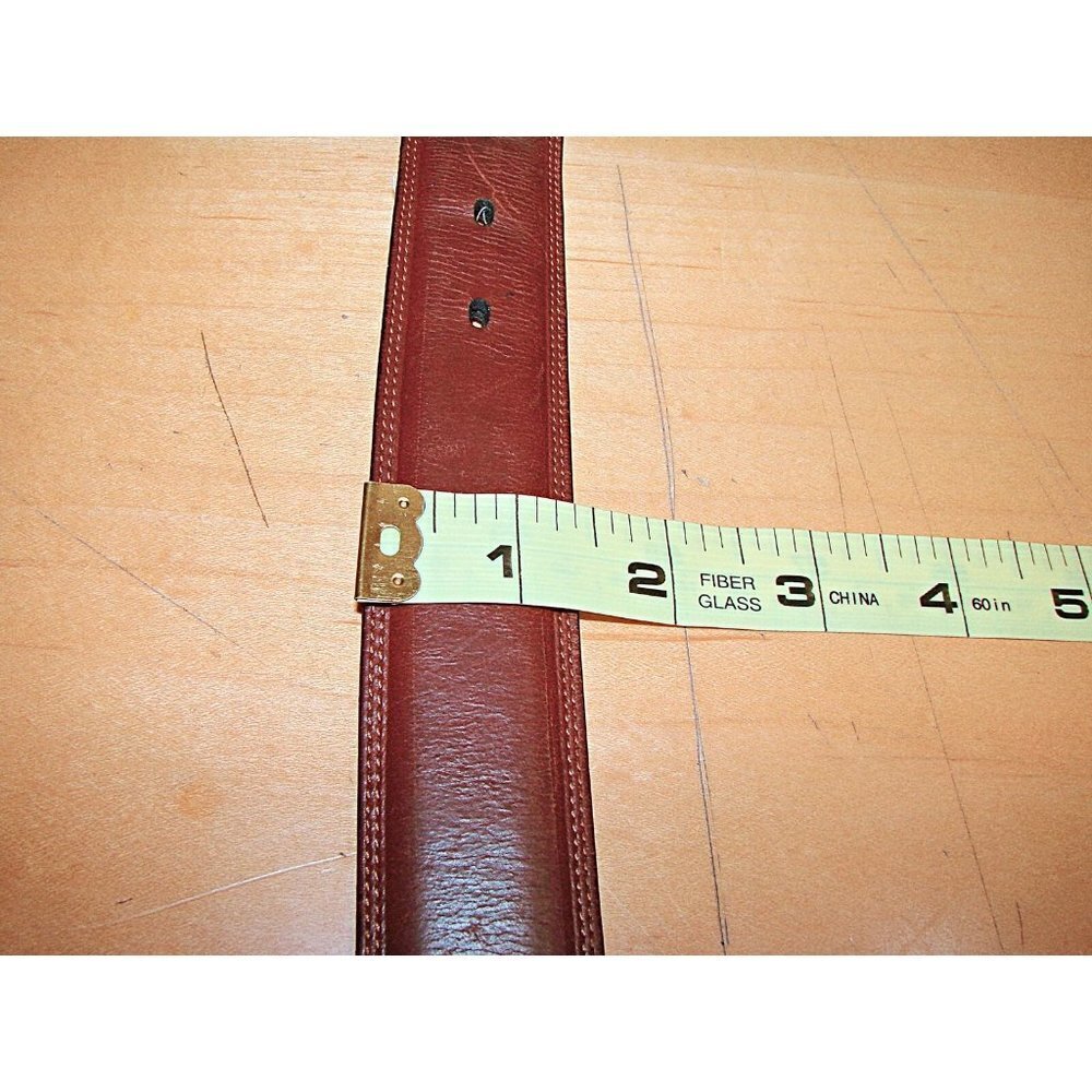 Roundtree & Yorke Mens Belt Full Grain Cowhide Leather Belt Brown Size 38/95 - Picture 12 of 12